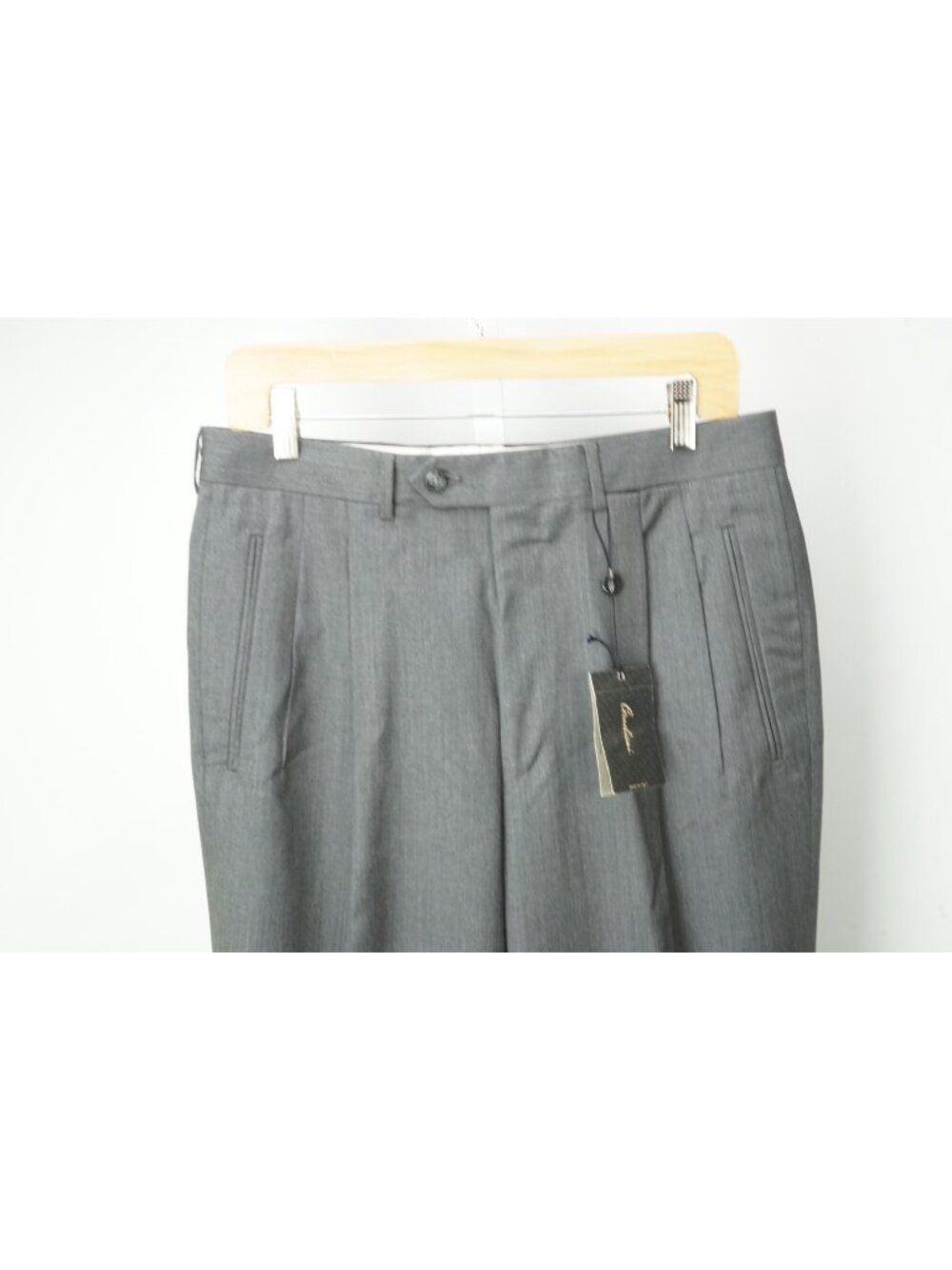 Corneliani Master Medium Gray 100% Wool Dress Pants Sz 48R EU BRAND NEW